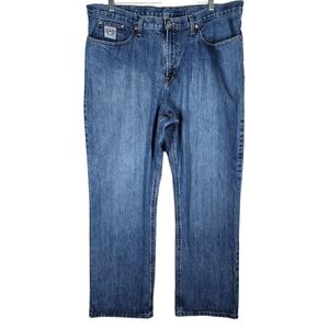 CINCH STRAIGHT LEG 5 POCKET DENIM LIGHT WASH JEANS
